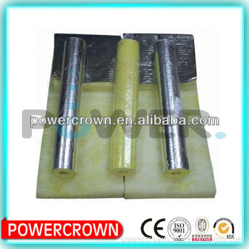 soundproof fiber glass wool tube/thermal insulation 50mm glass wool